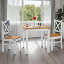 Wooden Dining Table With 2 Dining Chairs - Salvador