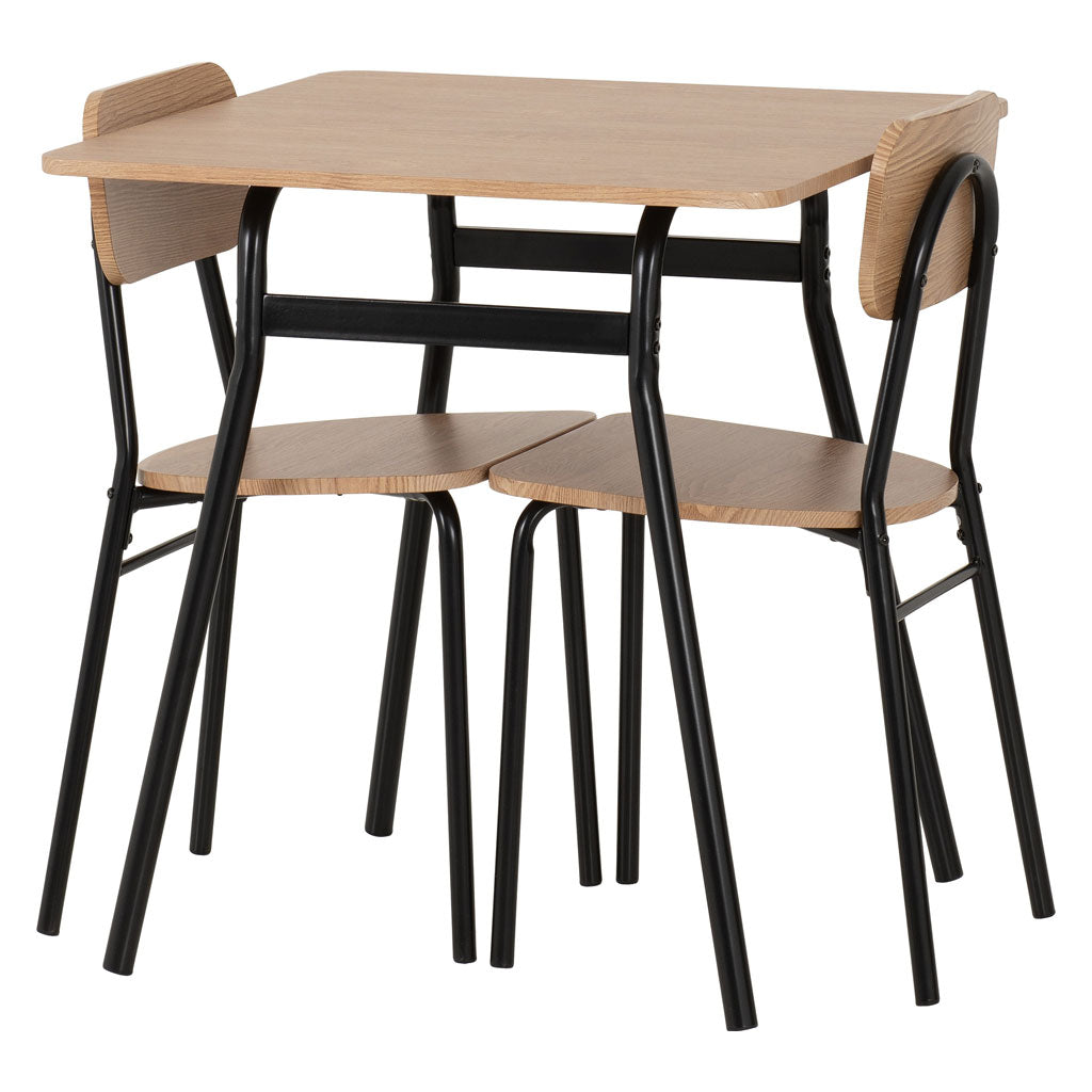 Wooden Dining Table With 2 Dining Chairs - Warren