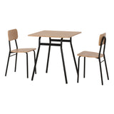 Wooden Dining Table With 2 Dining Chairs - Warren