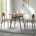 Wooden Dining Table With 2 Dining Chairs - Warren