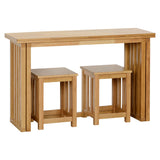 Wooden Dining Table With 2 Dining Stools - Richmond