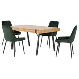 Wooden Dining Table With 4 Avery Dining Chairs - Treviso