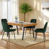 Wooden Dining Table With 4 Avery Dining Chairs - Treviso