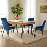 Wooden Dining Table With 4 Avery Dining Chairs - Treviso