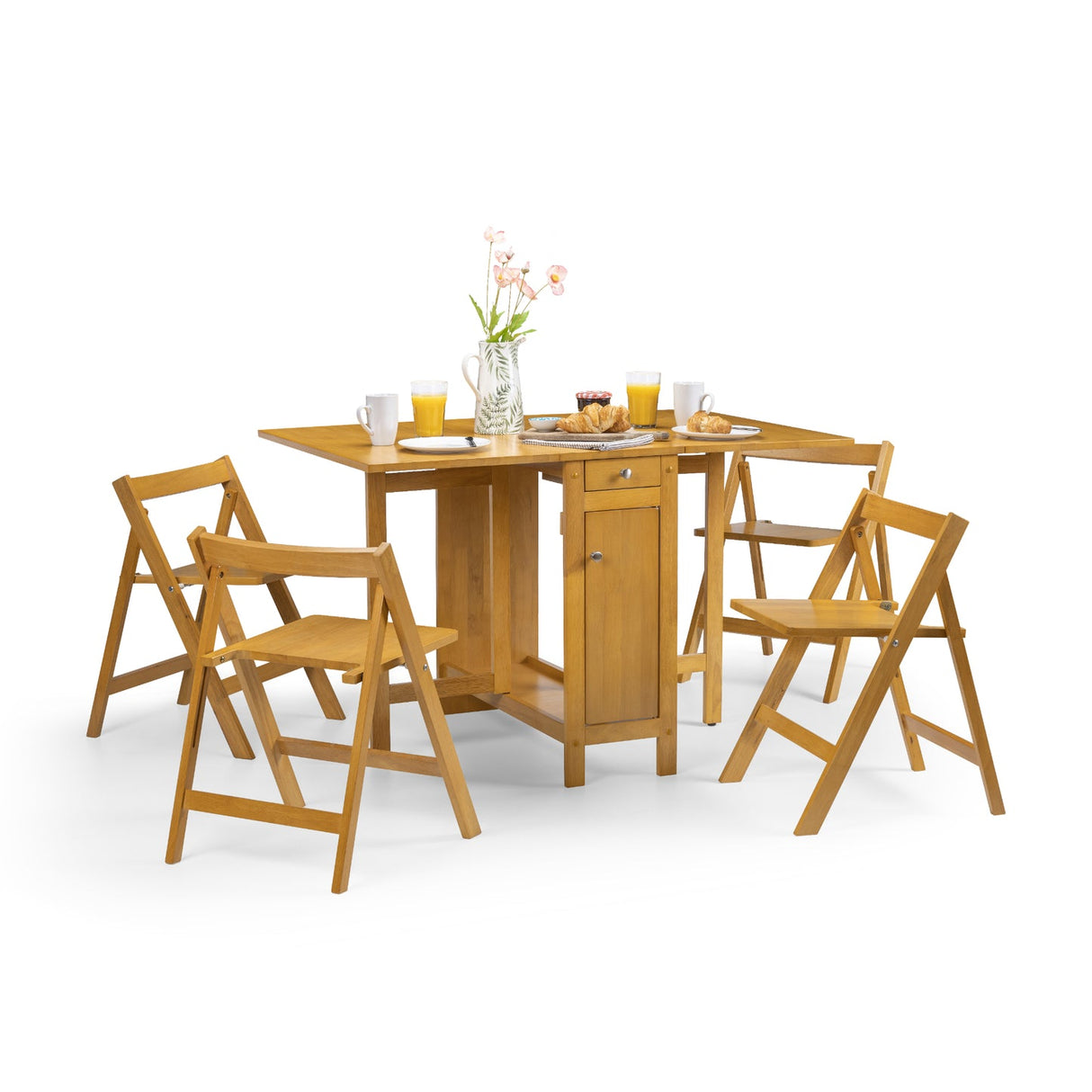 Wooden Dining Table With 4 Chairs - Savoy
