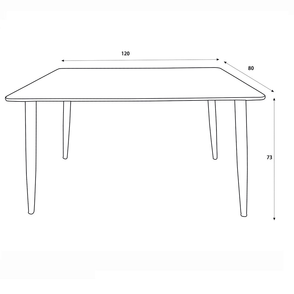 Wooden Dining Table With 4 Dining Chairs - Aspen