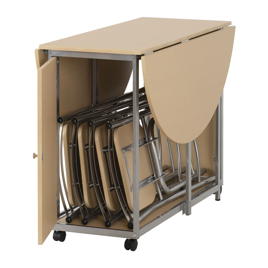 Wooden Dining Table With 4 Dining Chairs - Budget