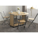 Wooden Dining Table With 4 Dining Chairs - Budget