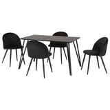 Wooden Dining Table With 4 Dining Chairs - Marlow