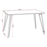 Wooden Dining Table With 4 Dining Chairs - Marlow