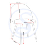 Wooden Dining Table With 4 Dining Chairs - Marlow