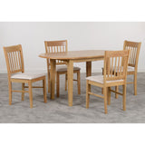 Wooden Dining Table With 4 Dining Chairs - Oxford