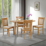 Wooden Dining Table With 4 Dining Chairs - Oxford