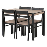 Wooden Dining Table With 4 Dining Chairs - Radley