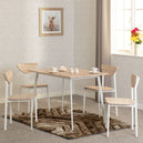 Wooden Dining Table With 4 Dining Chairs - Riley