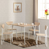 Wooden Dining Table With 4 Dining Chairs - Riley