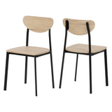 Wooden Dining Table With 4 Dining Chairs - Riley