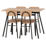 Wooden Dining Table With 4 Dining Chairs - Warren