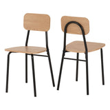 Wooden Dining Table With 4 Dining Chairs - Warren