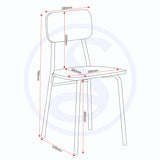 Wooden Dining Table With 4 Dining Chairs - Warren