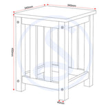 Wooden Dining Table With 4 Dining Stools - Richmond
