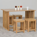 Wooden Dining Table With 4 Dining Stools - Richmond