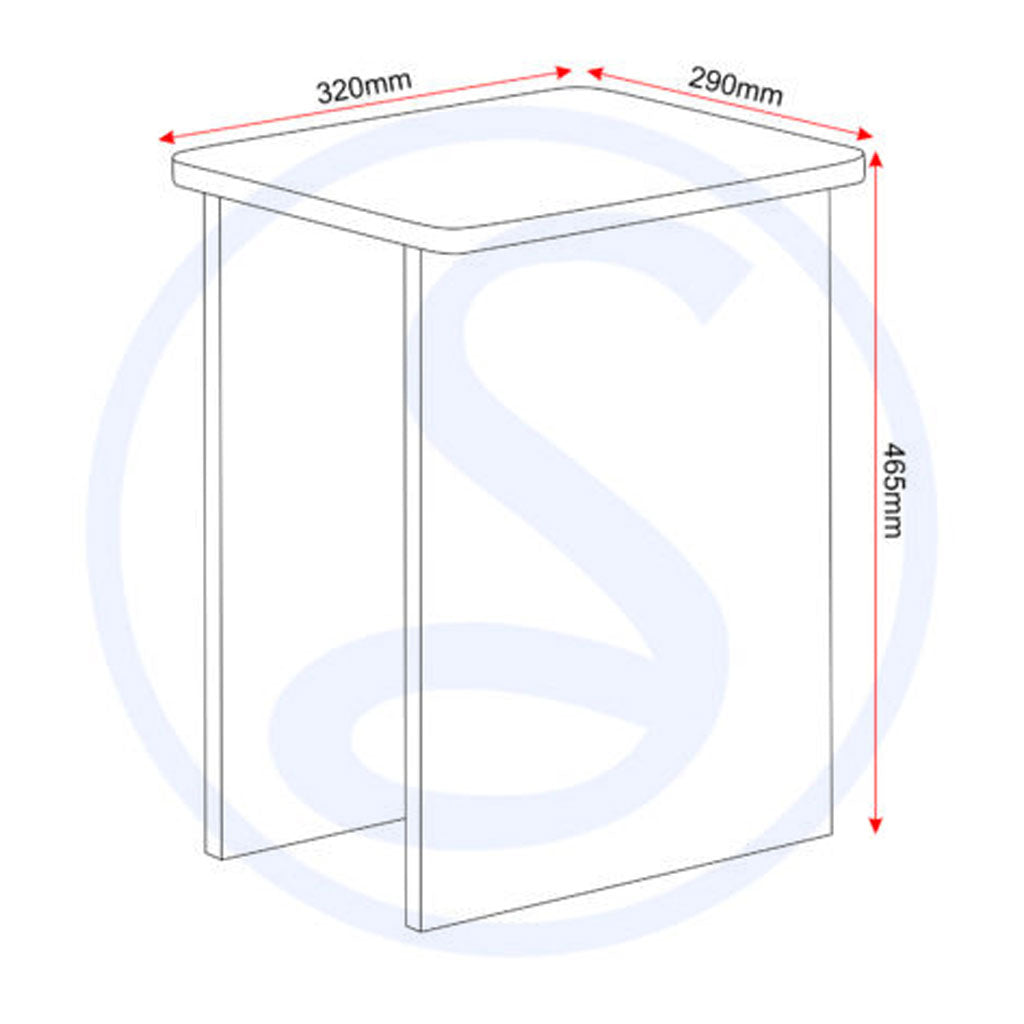 Wooden Dining Table With 4 Dining Stools - Seymore