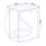 Wooden Dining Table With 4 Dining Stools - Seymore