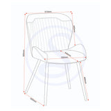 Wooden Dining Table With 4 Quebec Dining Chairs - Treviso