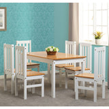 Wooden Dining Table With 6 Dining Chairs - Ludlow