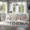 Wooden Dining Table With 6 Dining Chairs - Ludlow