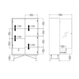 Wooden Display Cabinet With 1 Door 1 Glass Door And 1 Drawer - Ry