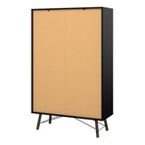 Wooden Display Cabinet With 1 Door 1 Glass Door And 1 Drawer - Ry