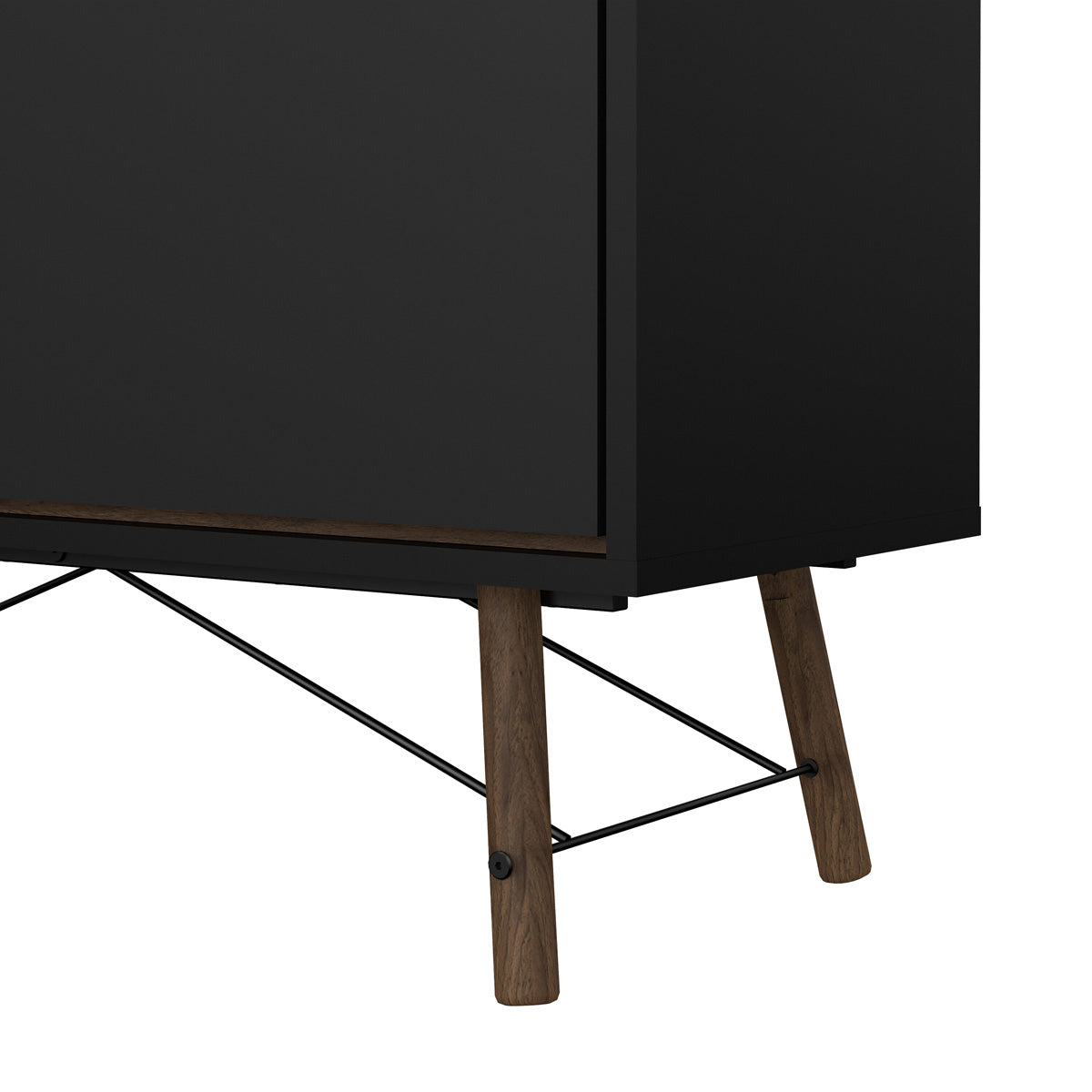 Wooden Display Cabinet With 1 Door 1 Glass Door And 1 Drawer - Ry