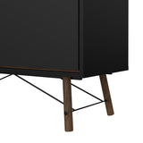 Wooden Display Cabinet With 1 Door 1 Glass Door And 1 Drawer - Ry