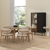 Wooden Display Cabinet With 1 Door 1 Glass Door And 1 Drawer - Ry