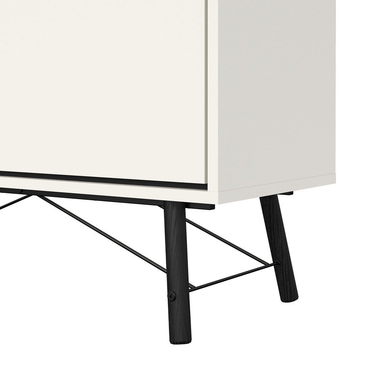 Wooden Display Cabinet With 1 Door 1 Glass Door And 1 Drawer - Ry