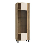 Wooden Display Cabinet With 1 Glass Door - Grafton