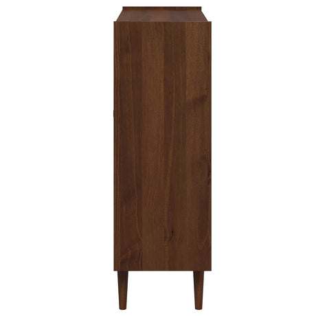 Wooden Display Cabinet 104cm Wide With 2 Sliding Doors And 2 Drawers - Bilbao
