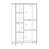 Wooden Display Cabinet With 2 Doors - Bixbite