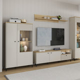 Wooden Display Cabinet With 2 Doors - Bixbite