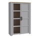Wooden Display Cabinet 106cm Wide With 2 Doors - Bohol
