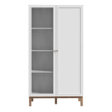 Wooden Display Cabinet With 2 Doors - Wensley