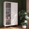 Wooden Display Cabinet With 2 Doors - Wensley