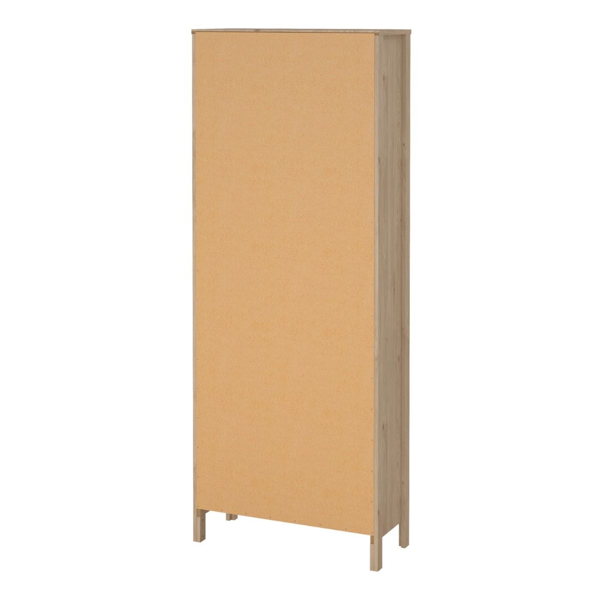 Wooden Display Cabinet With 2 Glass Doors And 3 Drawers - Madrid