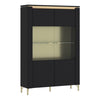 Wooden Display Cabinet With 2 Glass Doors - Genoa