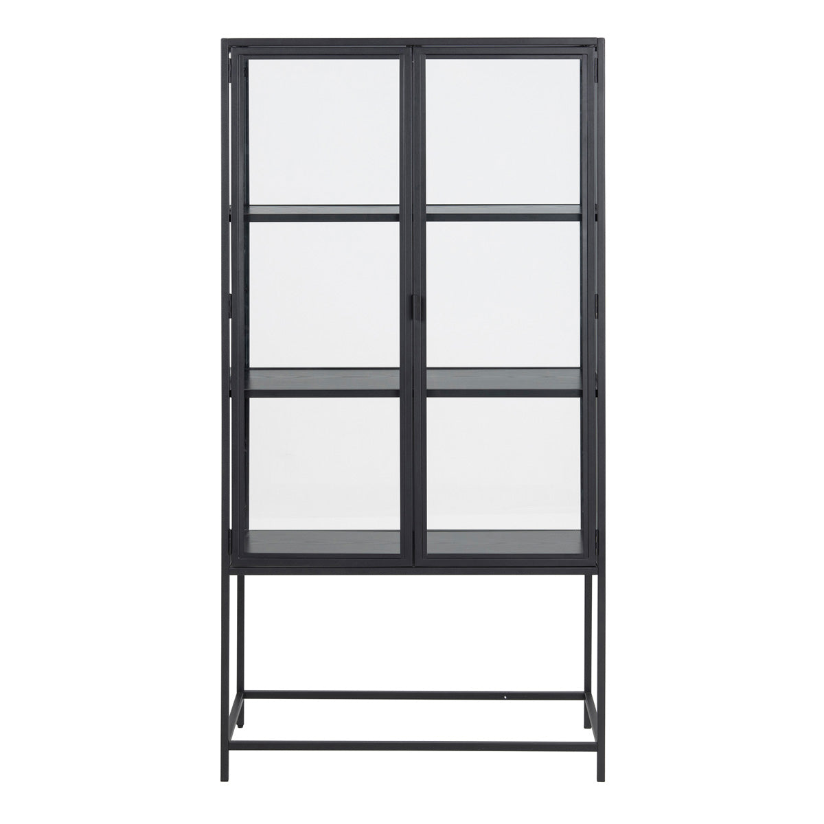 Wooden Display Cabinet With 2 Glass Doors - Seaford