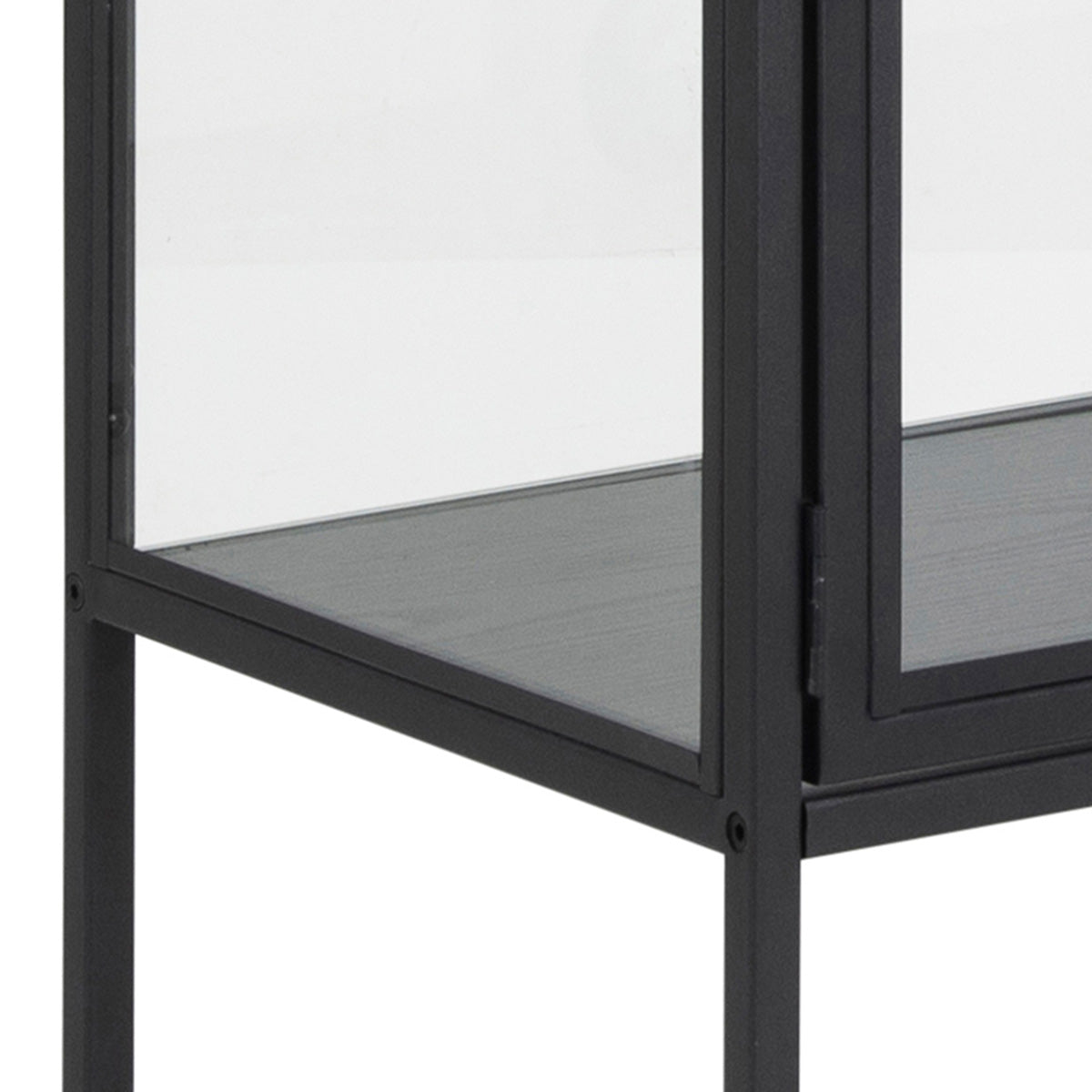 Wooden Display Cabinet With 2 Glass Doors - Seaford