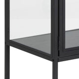 Wooden Display Cabinet With 2 Glass Doors - Seaford