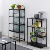Wooden Display Cabinet With 2 Glass Doors - Seaford